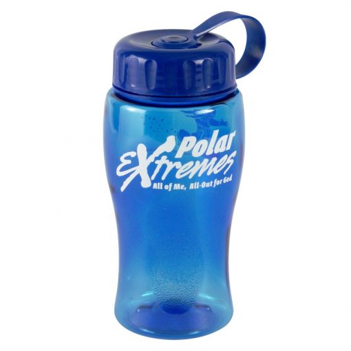 18 oz. Poly Pure Junior Sports Bottle - Tethered Lid