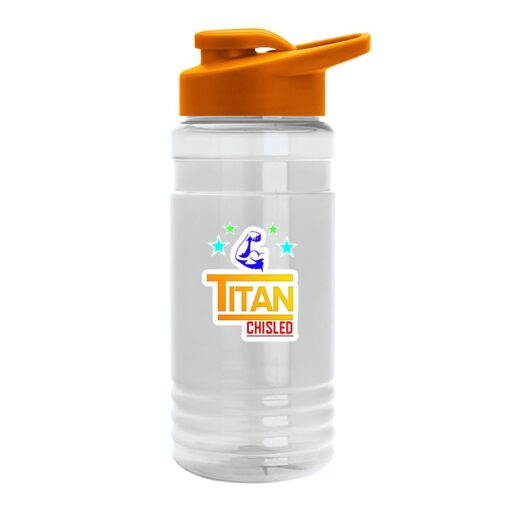 Digital 20 oz. Transparent Sports Bottle - Snap Lid