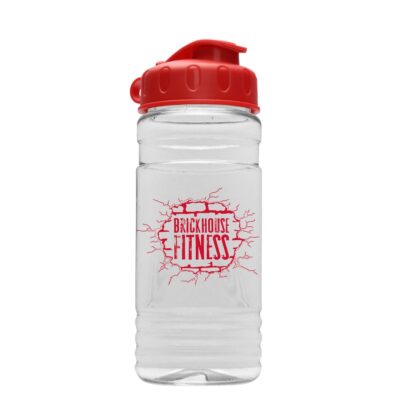20 oz. Transparent Sports Bottle - Flip Top Lid