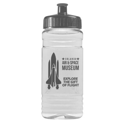 20 Oz. Clear Pete Sports Bottle w/Push-Pull Lid