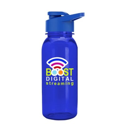 18 Oz. Digital Cadet Transparent Bottle w/Snap Lid