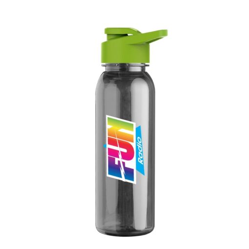 24 Oz. Outdoorsman Transparent Bottle w/Snap Lid - Digital Imprint