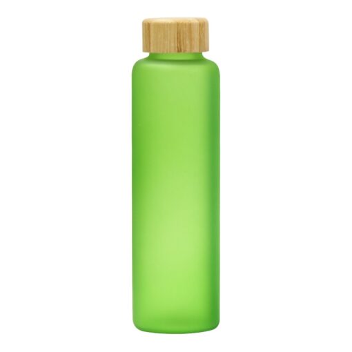 20 Oz. Belle Glass Bottle With Bamboo Lid-2