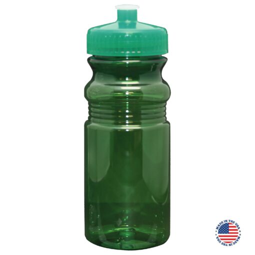 20 Oz. Translucent USA-Made Bike Bottle with Matching Lid-8