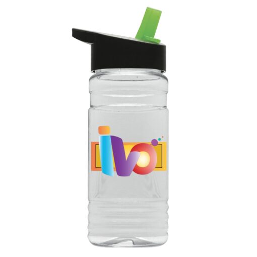 20 Oz. Transparent Bottle w/Straw Handle Lid - Digital Imprint-5
