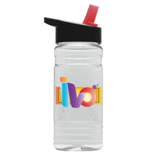 20 Oz. Transparent Bottle w/Straw Handle Lid - Digital Imprint-7