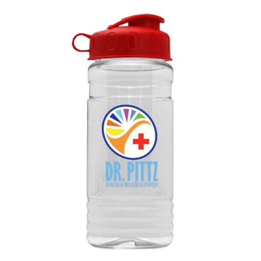 20 Oz. Transparent Infuser Sports Bottle w/Flip Top Lid - Digital Imprint-4