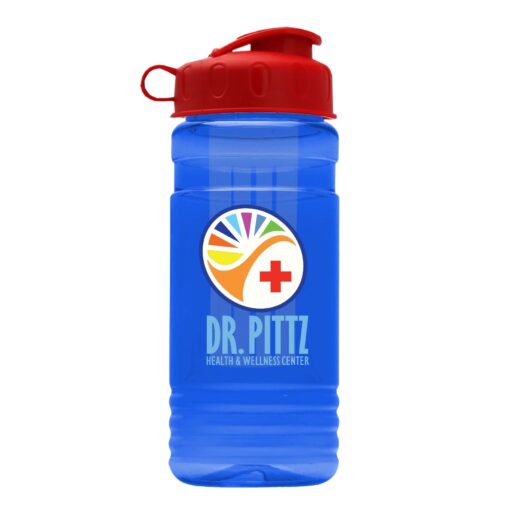 20 Oz. Transparent Infuser Sports Bottle w/Flip Top Lid - Digital Imprint-10