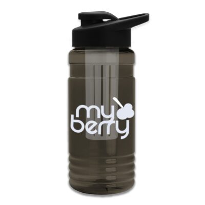 20 Oz. Transparent Sports Bottle w/Drink Thru Lid & Infuser-1