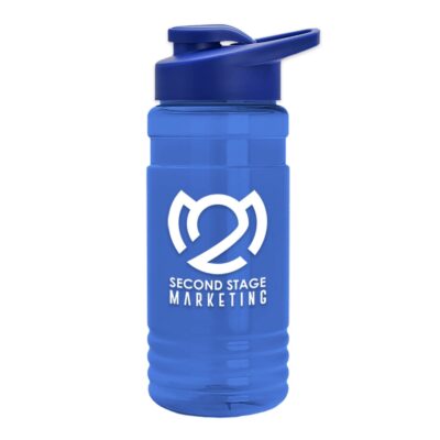 20 Oz. Transparent Sports Bottle w/Drink Thru Lid-1