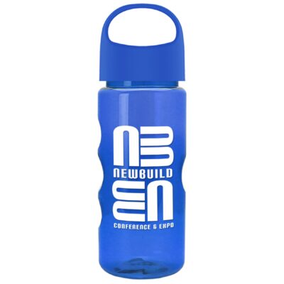22 Oz. Mini Mountain Transparent Bottle w/Oval Crest Lid-1