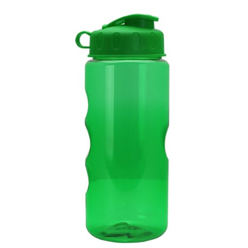22 Oz. Mini Mountain Transparent Sports Bottle - Flip Top Lid-2