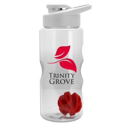 22 Oz. Transparent Mini Shaker Sports Bottle - Drink Thru Lid-1