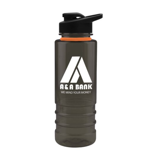 24 Oz. Admiral Tritan™ Transparent Bottle w/Flip Straw Lid & Accent Collar-4