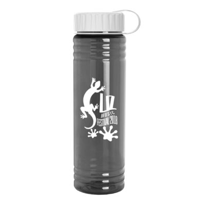 24 Oz. Slim Fit Water Sports Bottle w/Tethered Lid-1