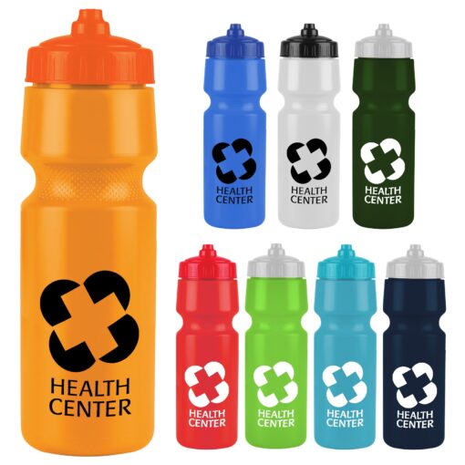 24 Oz. The Mighty Shot Sports Bottle w/Valve Lid-1