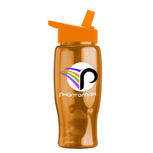 27 Oz. Poly-Pure Bottle w/Flip Straw Lid - Digital-8