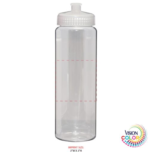 32 Oz. Clear Sport Bottle with Push-pull Lid Full Color Imprint-3