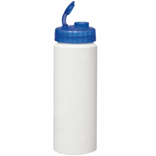 32 Oz. Sport Bottle White with Super Sipper Lid - Full Color Imprint-2