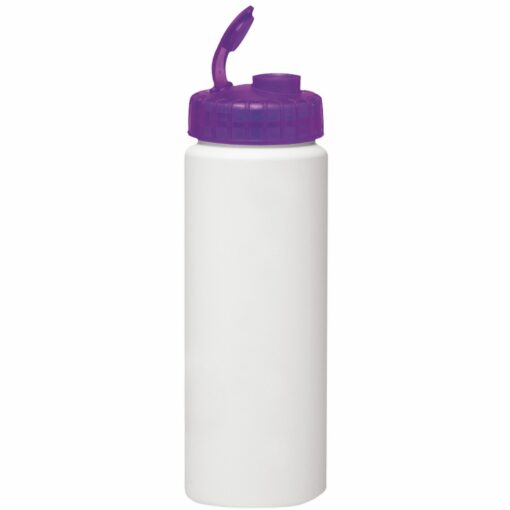 32 Oz. Sport Bottle White with Super Sipper Lid - Full Color Imprint-8