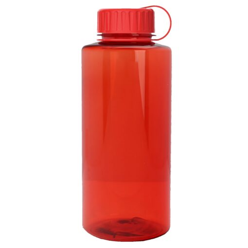 36 Oz. Mountaineer Transparent Sports Bottle w/Tethered Handle-2
