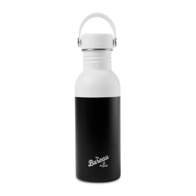 Arlo Colorblock Stainless Steel Hydration Bottle - 20 Oz. - White-Black-1
