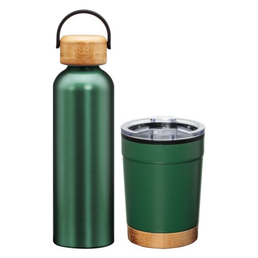 Bambus Bottle & Tumbler Gift Set - Green-2