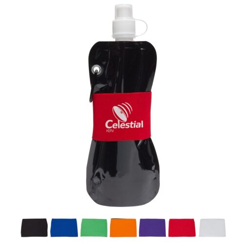 Comfort Grip Flex 16 oz Water Bottle with Neoprene Waist Sleeve-3