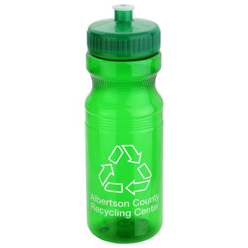 Cycler 24 oz PET Eco-Polyclear™ Bottle with Push-Pull Lid-7