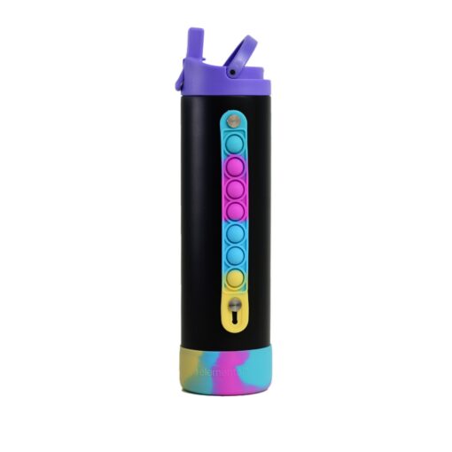 Elemental 20oz. Iconic Pop Fidget Bottle w/ Drinking Spout and Straw - Stress Relief Bottle-3