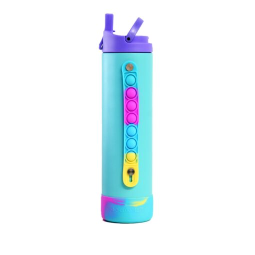 Elemental 20oz. Iconic Pop Fidget Bottle w/ Drinking Spout and Straw - Stress Relief Bottle-5