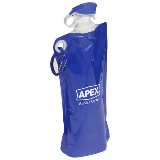 Flip Top Foldable Water Bottle with Carabiner-4