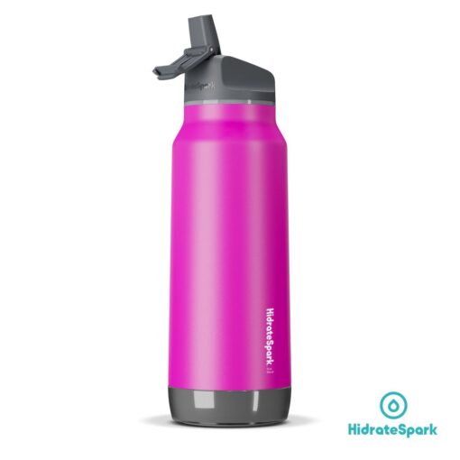 Hidrate Spark® Pro Straw Steel Water Bottle - 32oz Fruit Punch-2