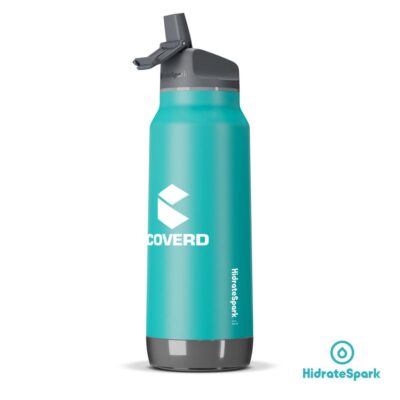 Hidrate Spark® Pro Straw Steel Water Bottle - 32oz Sea Glass-1