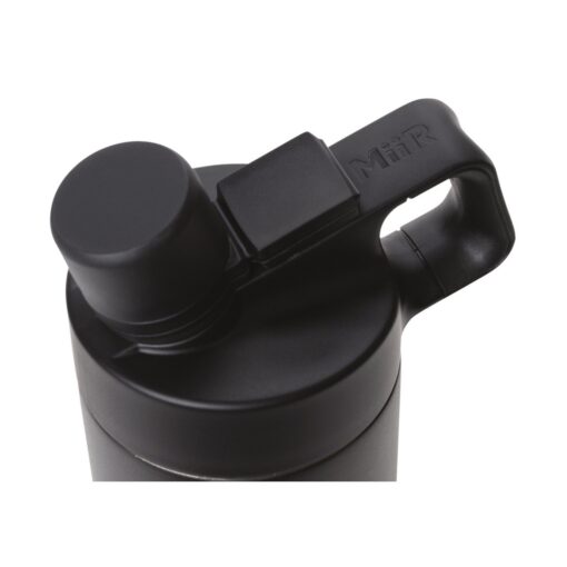 MiiR® Vacuum Insulated Wide Mouth Hatchback Chug Lid Bottle - 20 Oz. - Black Powder-3