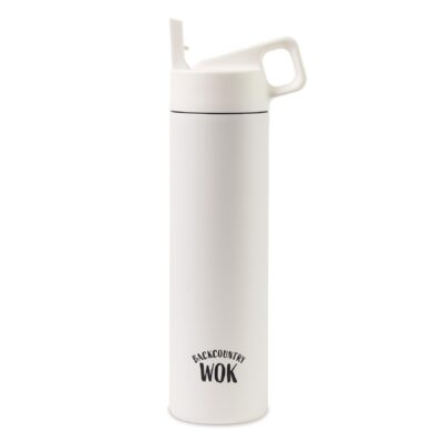 MiiR® Vacuum Insulated Wide Mouth Leakproof Straw Lid Bottle - 20 Oz. - White Powder-1