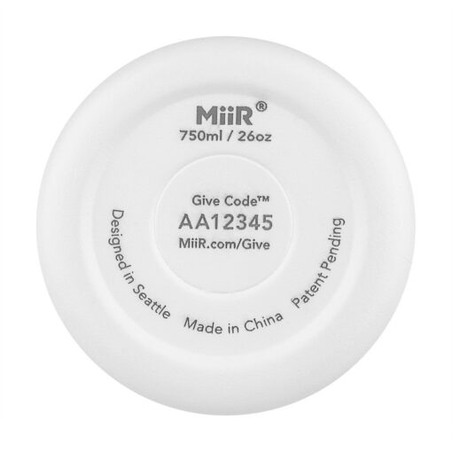 MiiR® Vacuum Insulated Wine Bottle - 25 Oz. - White Powder-6