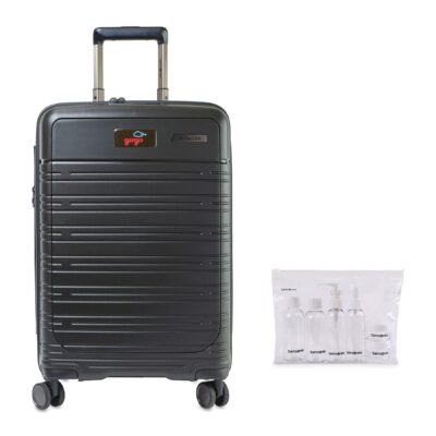 Samsonite Elevation™ Plus Carry-On Spinner and 6 Piece Travel Bottle Set - Black-1
