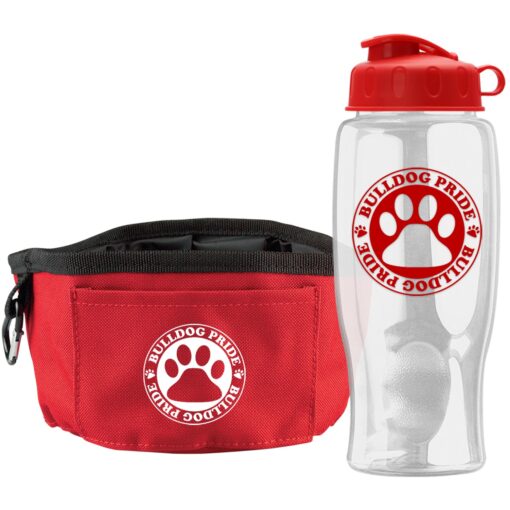 Thirsty Dog Sports Bottle And Folding Dog Bowl Set-6