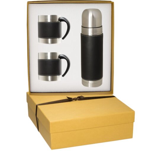 Tuscany™ Thermal Bottle & Coffee Cups Gift Set-2