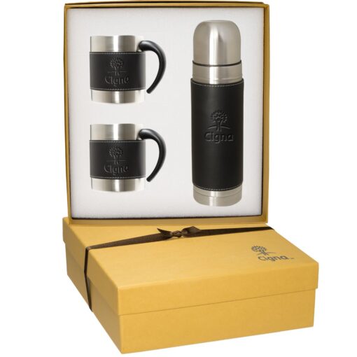Tuscany™ Thermal Bottle & Coffee Cups Gift Set-1