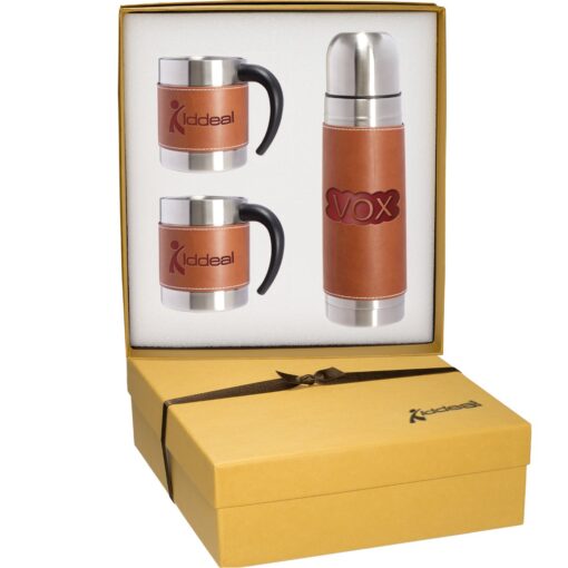 Tuscany™ Thermal Bottle & Coffee Cups Gift Set-10