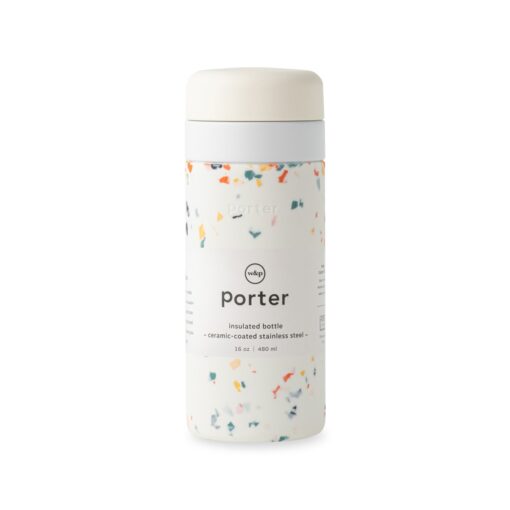 W&P Porter Insulated Ceramic Bottle 16 Oz - Cream Terrazzo-3