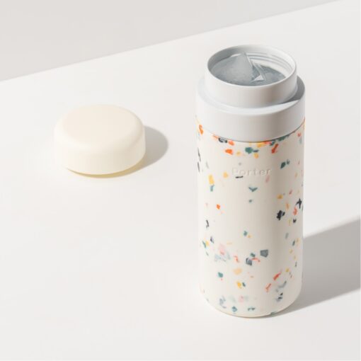 W&P Porter Insulated Ceramic Bottle 16 Oz - Cream Terrazzo-4