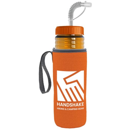 The Lifeguard - 24 oz. PETE Bottle with a Straw lid and Caddy-5