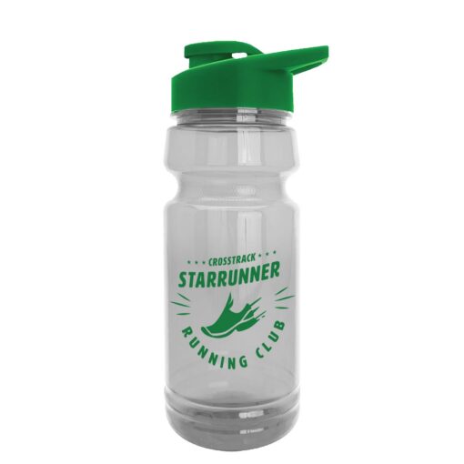 The Trainer - 24 oz. Clear Sports Bottle with Drink thru lid-4