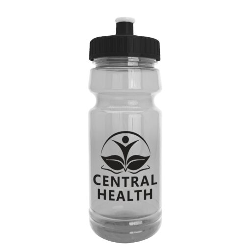 The Trainer - 24 oz. Clear Sports Bottle with Pushpull lid-3