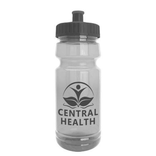 The Trainer - 24 oz. Clear Sports Bottle with Pushpull lid-7