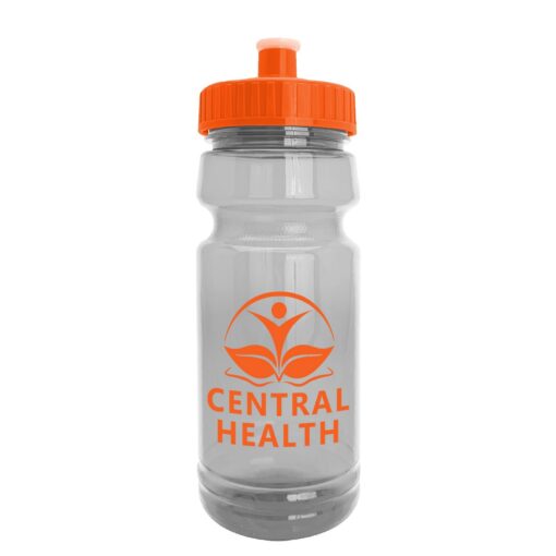 The Trainer - 24 oz. Clear Sports Bottle with Pushpull lid-8