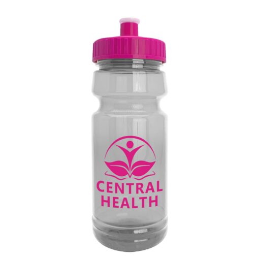 The Trainer - 24 oz. Clear Sports Bottle with Pushpull lid-10